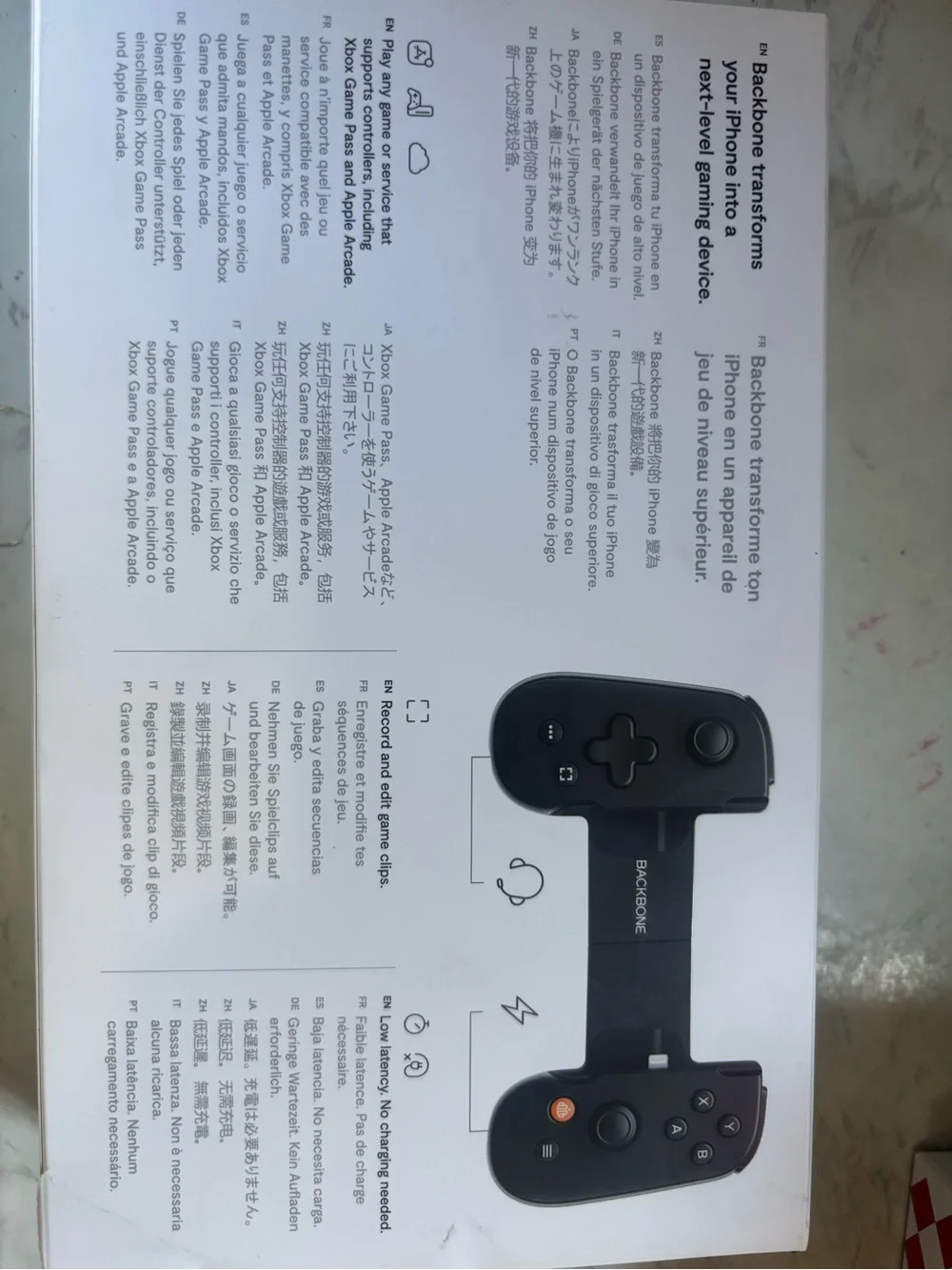 Mobile Gaming Controller for iPhone - Black